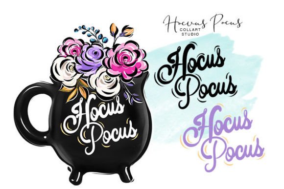 Blending Halloween Clip Art with Floral Graphics for Distinctive Seasonal Design Projects
