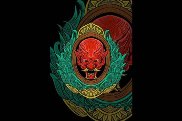 Demon with Floral Vector Illustration: Making the Right Choices for Your Creative Projects