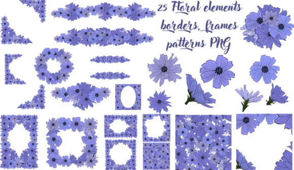 Harnessing the Versatility of Blue Floral Elements PNG in Modern Design Projects
