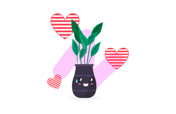 Valentine Plant Love Floral Illustration